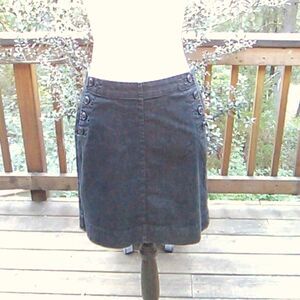 Gap Charcoal Straight Skirt